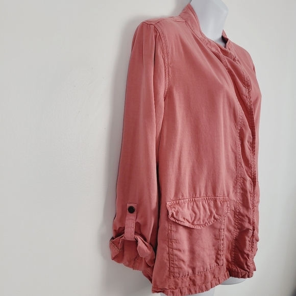 Sanctuary 100% Lyocell Snap Front Lightweight Jacket Size M - Picture 3 of 8